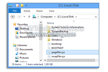 WinTuning: Tweak and Optimize Windows 7, 10, 8 - Clear the Page File at system shutdown