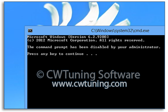 Disable Command Prompt and Bat files - WinTuning Utilities: Optimize, boost, maintain and recovery Windows 7, 10, 8 - All-in-One Utility