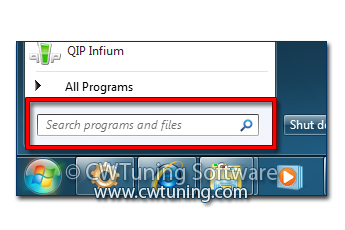 Do not search programs and control panel items - This tweak fits for Windows 7