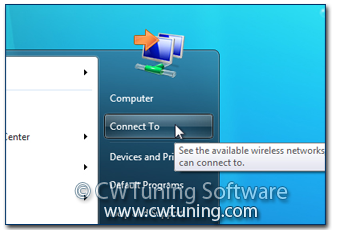 Remove «Connect To» item - This tweak fits for Windows 7
