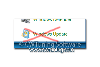 Remove links and access to «Windows Update» - This tweak fits for Windows 7