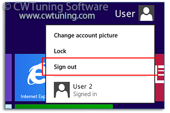Disable «Log off» item - This tweak fits for Windows 8
