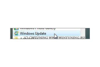Remove links and access to «Windows Update» - This tweak fits for Windows Vista