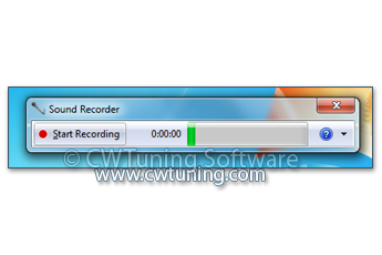 Disable the Sound Recorder - This tweak fits for Windows Vista