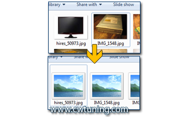 Disable the display of thumbnails - This tweak fits for Windows 7