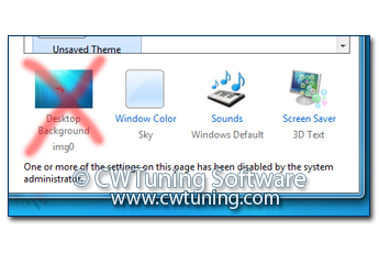 Restrict Wallpaper selection - This tweak fits for Windows 7