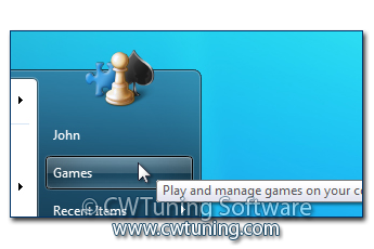 Remove «Games» item - This tweak fits for Windows 7