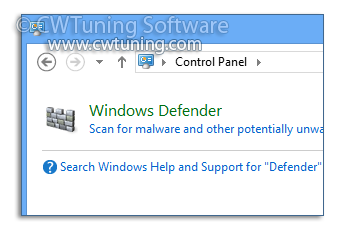 Disable Windows Defender - This tweak fits for Windows 8