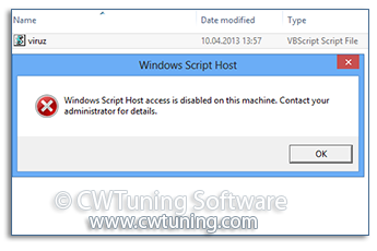 Disable Windows Script Host - This tweak fits for Windows 8